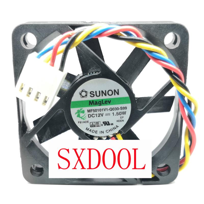 Brand New Sunon MF50101V1-Q030-S99 5010 50mm 5cm DC 12V 1.50W 4wire  PWM Server Cpu Cooler Heatsink Cooling Fan Used