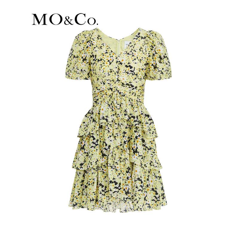 MO&Co. Floral Puff Sleeve Mini Dress