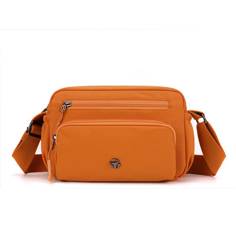 Small Square Bag Women's Water-Repellent Crossbody Bag Shoulder Bag Solid Color Mother Bag