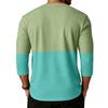 Men's  Sports  Leisure  Waverg  Three  Pieces  Buckle  Seven  Points   Sleeve  T-Shirt