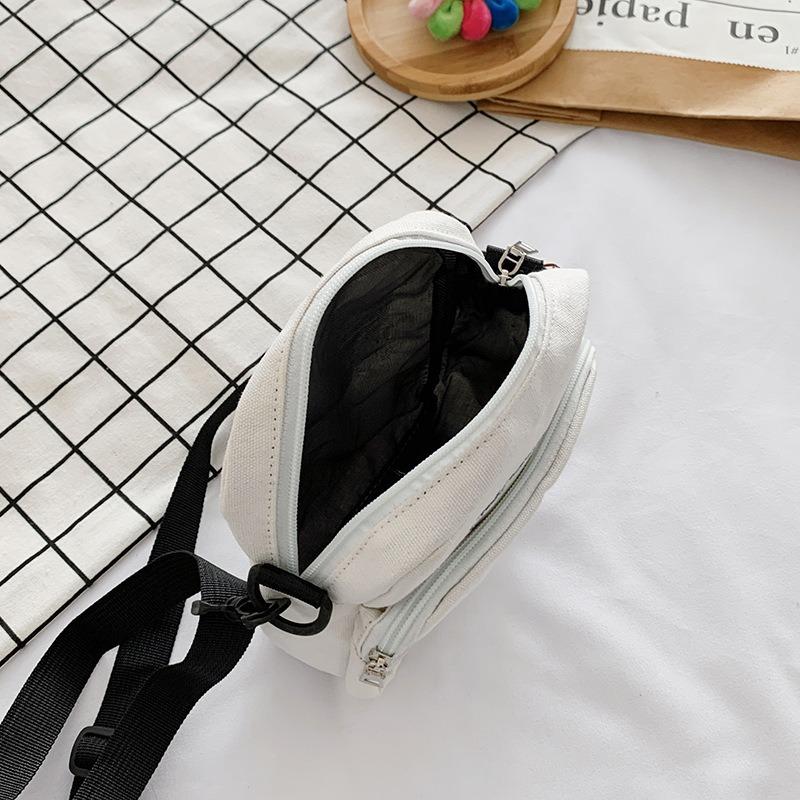 Women's bag bag new canvas bag simple shoulder messenger bag