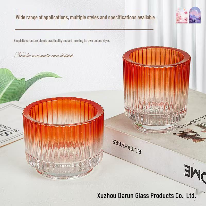 Gradient Nordic Glas Kerzenhalter Glas