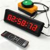 1.5-inch 29cm Button Stopwatch Sports Timer, With Buzzer Led Countdown Clock Button Game School Intelligence Sompetition Timer