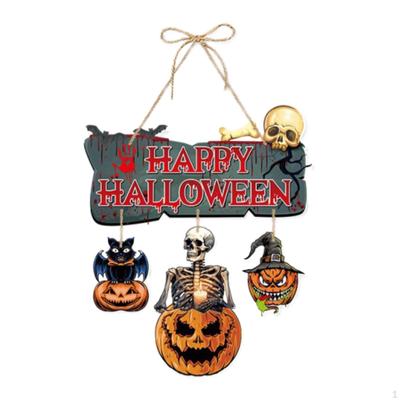 Halloween Paper Hanging Ornament Front Door Hanger Creative Decoration for Outside