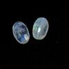 9X15MM Natural Rainbow Moonstone Checker Cut 11Cts. Oval Gemstone 02Pcs Lot RML-434
