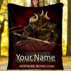 Custom Name Total War Warhammer Theme Printed Blanket - Perfect for Couch, Bed, Travel & Outdoor Use | Machine Washable, Cozy & Durable.