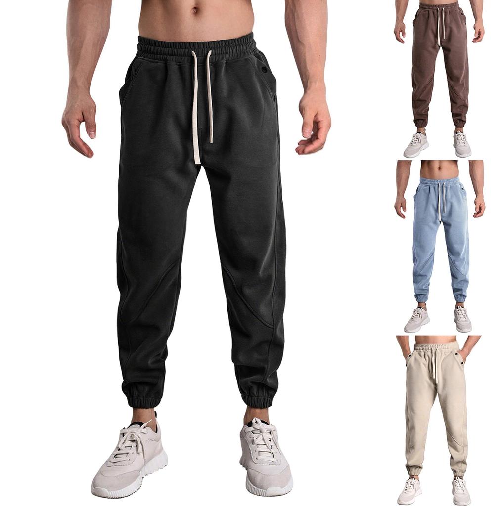 Sweatpants Men's Loose Running Fitness Cropped Pants