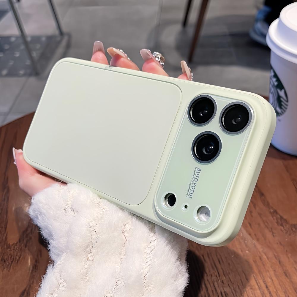 Macaron Color Liquid Silicone Case for iPhone 17 Pro 16 17 15 13 14 12 Pro Max Coque Camera Protector Large Window Matte Cover