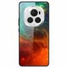 For Honor Magic6 Pro 5G Slim Case Pattern Printing PC+Tempered Glass+TPU Phone Shell
