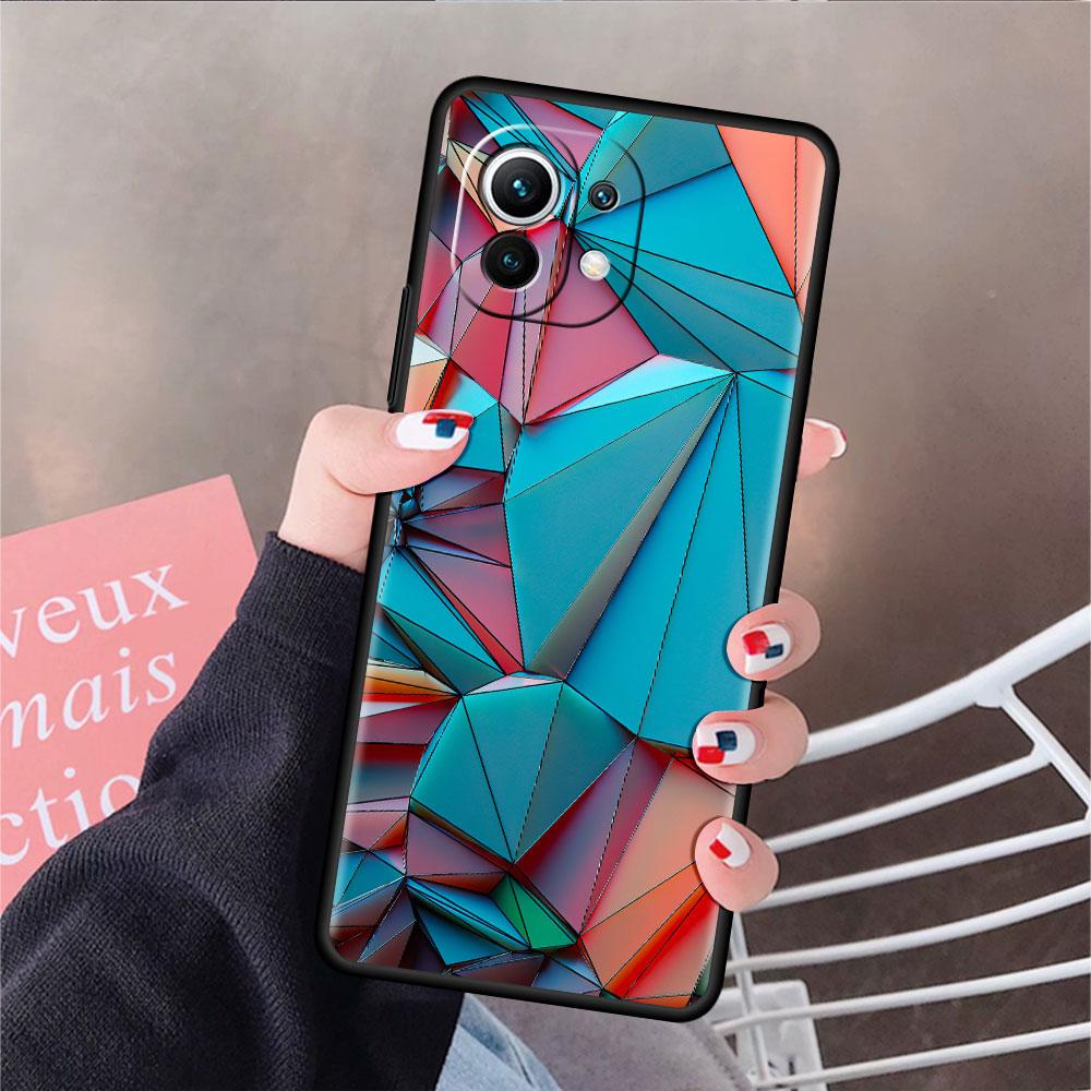 

Геометрический градиентный чехол-накладка для Xiaomi Mi 11 Lite 5G NE 11T Pro 10T 9T Note 10 12 12X 12S Ultra Мягкий силиконовый чехол для телефона Capa Mi Note 10 Pro