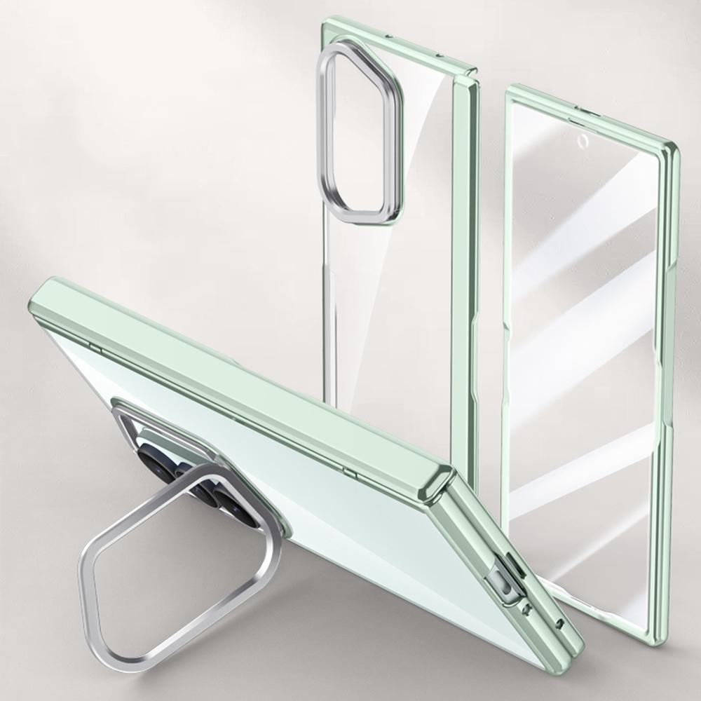 Samsung Galaxy Z Fold7 5G Tok PC+Akril Telefontok HD Edzett Üveg Fóliával, Lencse Kitámasztóval