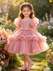 Funkelndes Tüll-Performance-Kleid für Mädchen