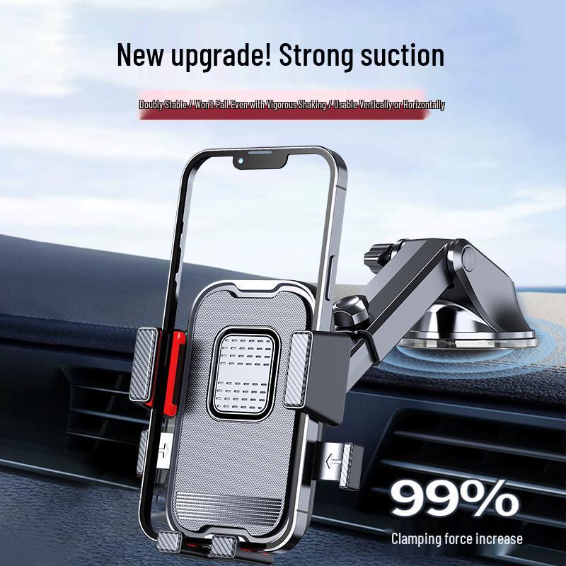 Telescopic Suction Cup Car Phone Holder & Multifunctional Dashboard Mount