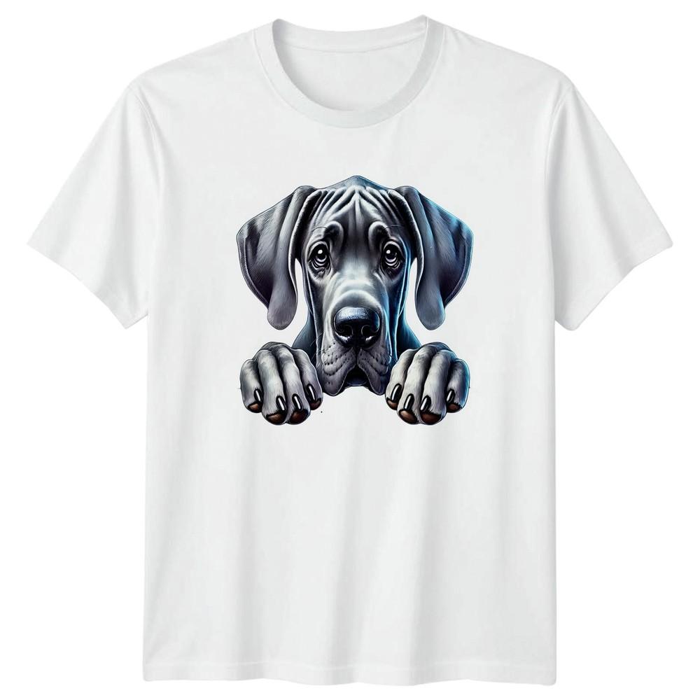 Adorable Peeking Great Dane TShirt Great Dane Dog Birthday Gift For Him And Her S