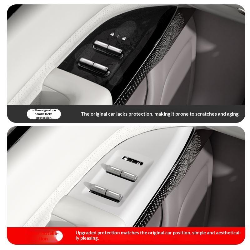 Fit For Zeekr 7X Car Window Lifter Panel Silicone Button Decorative Sticker For Window Control