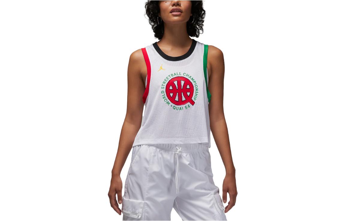 Jordan Quai 54 Tank Tops Women s White Straight Fit FN4220-100 L