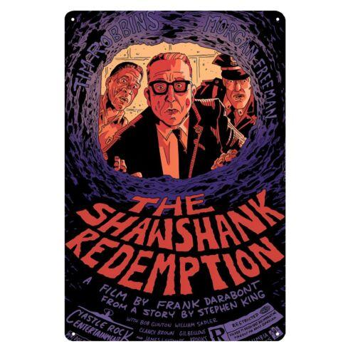 The Shawshank Redemption Movie Metal Poster Tin Sign xcm PlateAluminum 20x30cm(7.8x11.8inch)