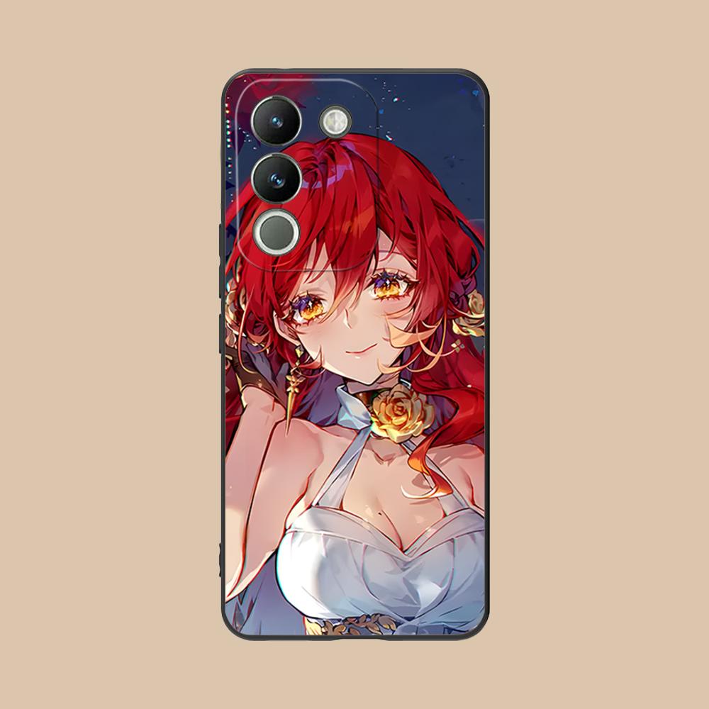 HSR Himeko Matte TPU Mobile Phone Case for VIVO V60 V50 V40 V30 V29 V27 V25 V23 Pro Lite 5G Colorful Printing Cover