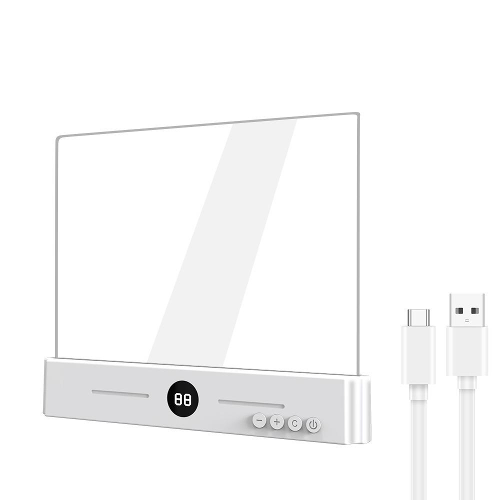 Flat Panel LED Book Light Rechargeable Clear Night Light Portable Flat Reading Light Night Reading