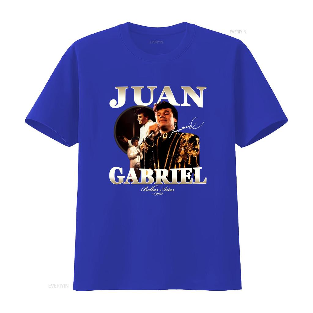 Juan Gabriel Bellas Artes 1990 T-Shirt Retro Musiklegende Fan vintage Gewaschen Bequem Weich Unisex Lässig Atmungsaktiv Leicht