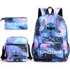 Printed Schoolbag Three-Piece Set, Primary And Secondary School Schoolbag, Backpack, Shoulder Bag, Pencil Bag.