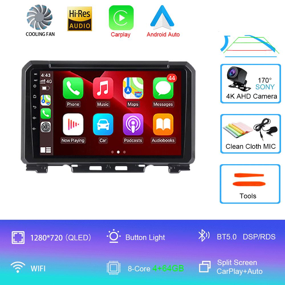 Android 14 For Suzuki Jimny 2018 2019 2020 Car Radio Multimedia Video Player Navigation GPS 5G WIFI DSP Carplay Auto 360 Camera
