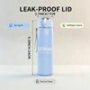 1PC Fastwreck faint band text print 750ml colorful plastic sports water bottle leakproof pop lid with straw for outdoor office home use