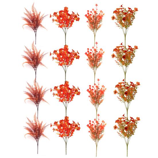 4/8/12/16/24/36 Stück Künstliche Blume Realistische Gefälschte Plastikblume Zuhause Büro Hochzeitsparty Tischdekoration Innen Außen Kunstpflanzen Blüte