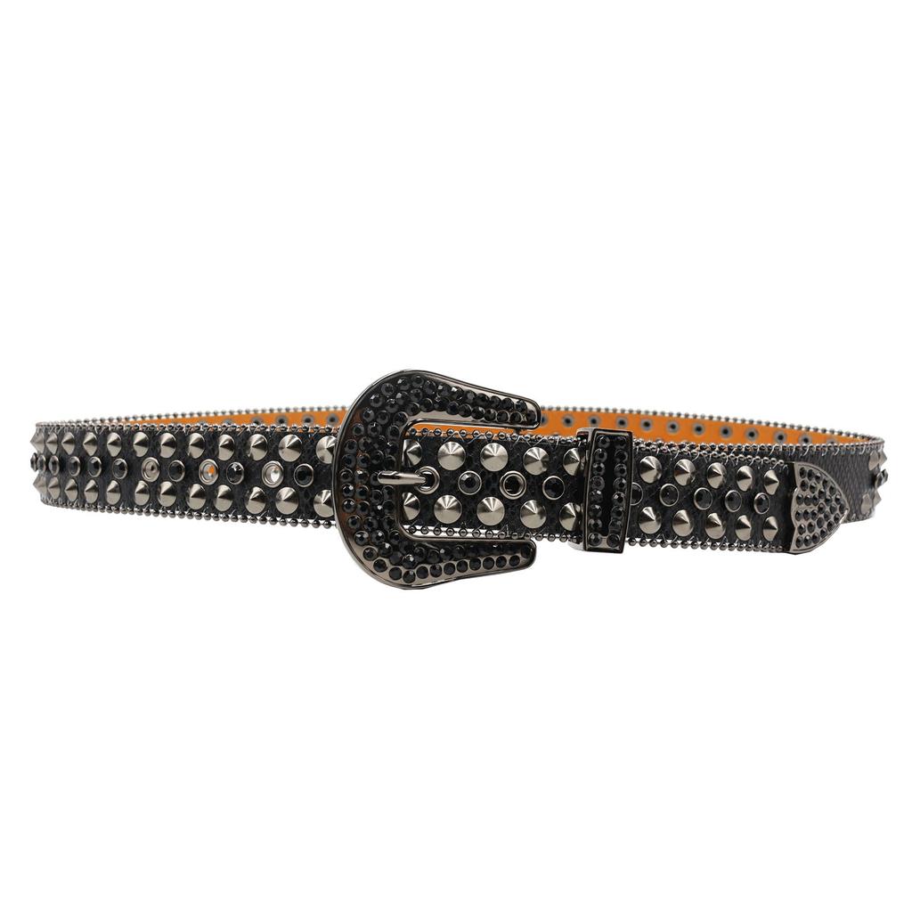 Rhinestone Belt Women Belt Men Designer Rivet Accessories Belt Fashion Trend Punk Designer Men Belt