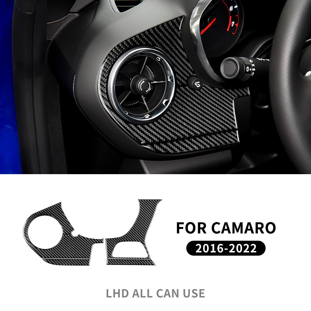 Carbon Fiber Gear Shift Collar for Chevy Camaro 2016-2026 Interior Trim One Size чёрный