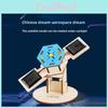 Simulated Wooden Artificial Satellite Assembly Model Children Puzzle Toy Set For Kids Learning