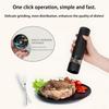 Automatic Electric Pepper and Salt Grinder Battery Operated One Hand Spice Mill with LED Light Adjustable Grind for Kitchen BBQ