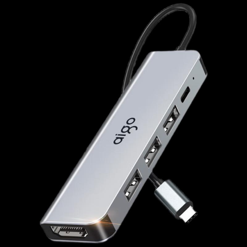 Aigo T05-H4 5-in-1 USB-C Multiport Hub