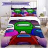 3pcs Duvet Cover Set (1*Duvet Cover + 2*Pillowcase, Without Core), Among Us Print Soft All‑Season Bedding Set, Home Bedroom Decor Gift
