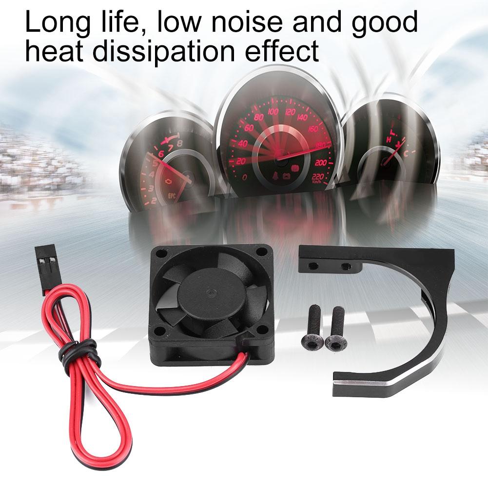 RC Car Accessory Motor Heat Dissipation Cooling Fan (30 * 30 * 10mm With Black Motor Mount)