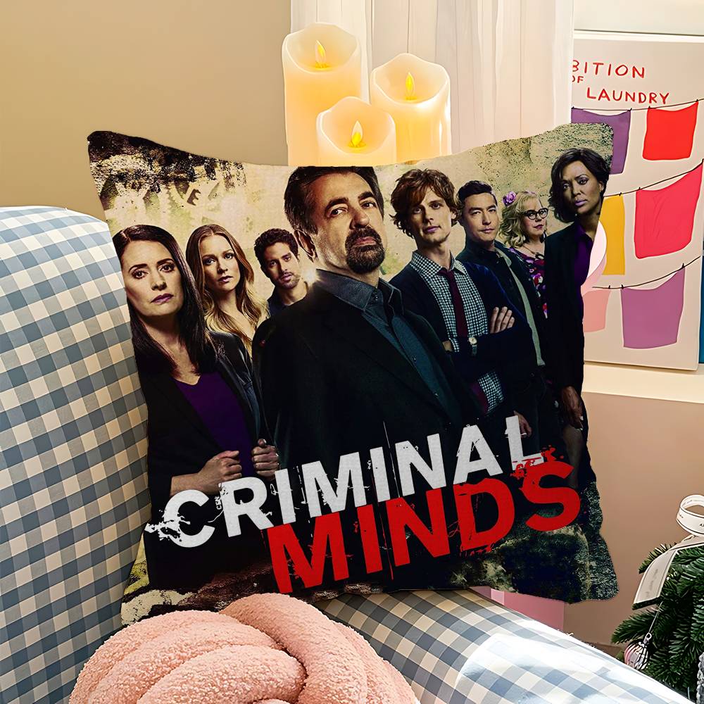 Criminal M-Minds Cushion Cover Inches Farmhouse Decor Home Throw Pillow Covers For Couch Decorations