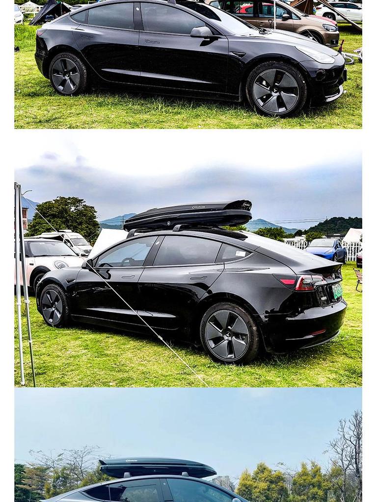 Tesla Roof Rack Crossbars for Model Y & Model 3 Luggage Transport