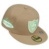 Casquette ajustée new era 59fifty - las vegas raiders - blanc et brun - 100% polyester