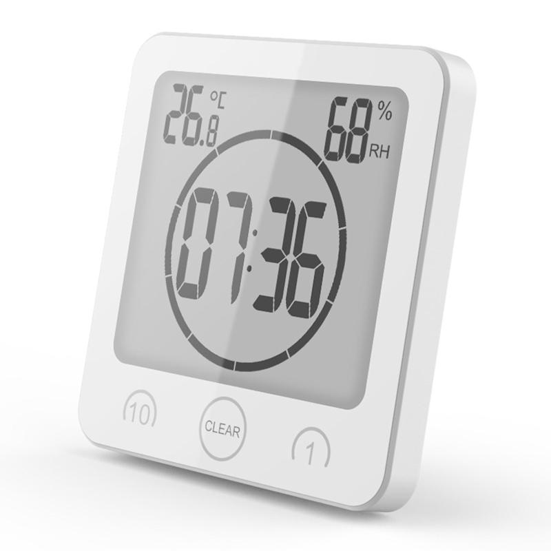 Shower Digital Wall Clock Kitchen Clock Visual Countdown Timer for Time Management Large LED Display Bathroom Shower Kit