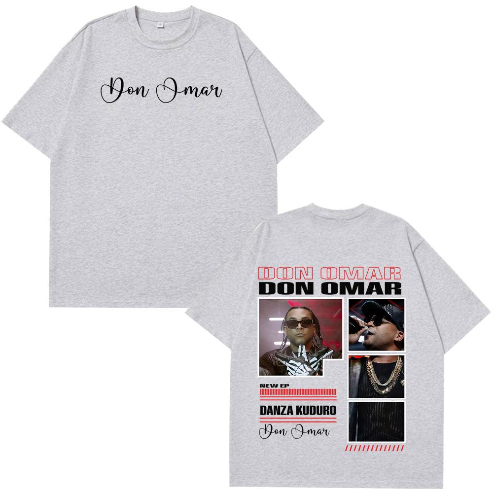 Rapper Don Omar Album Print Tshirts Men Women Fashion Tshirts Shortsleeved Loose Casual Cotton Hiphop High Quality Tshirts