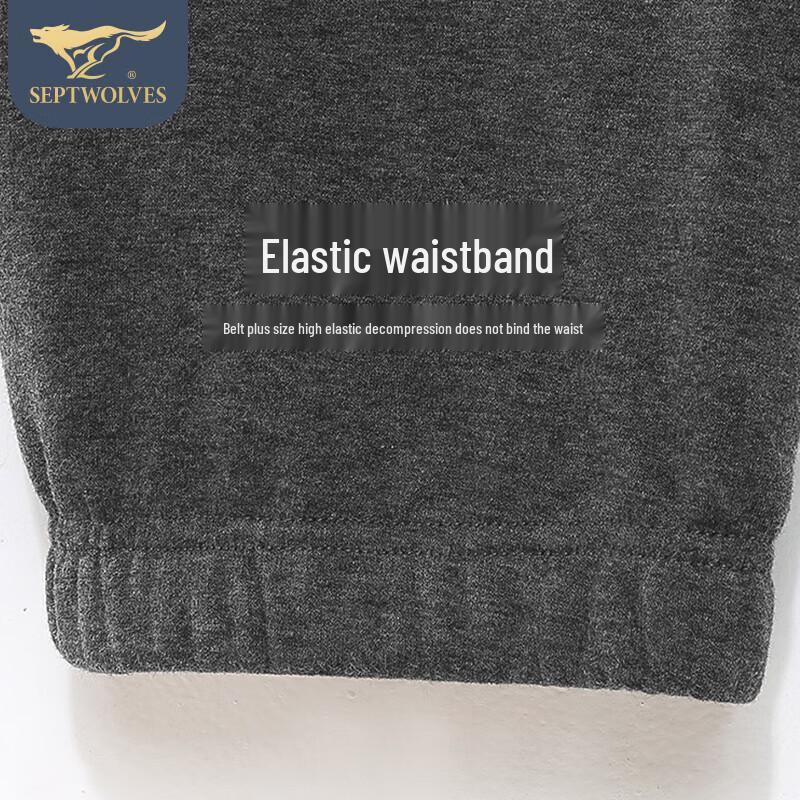 Septwolves Men's Extra Warm Fleece-Lined Thermal Underwear Set (Round Neck)