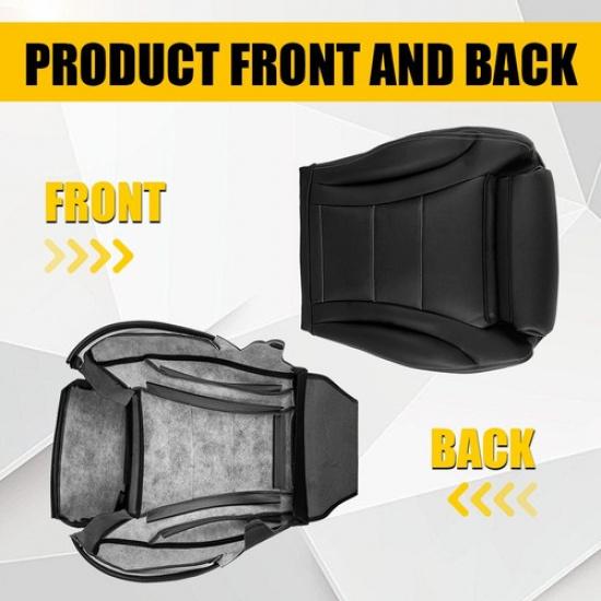 For 2015-21 Mercedes Benz C250 C300 Black Driver Left Bottom Top Seat Cover