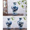 31cm Jingdezhen Ceramic Vase Imitation Official Kiln Crack Glazed Dragon Pattern Vase Flower Arrangement Chinese Home Living Roo