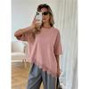 T-Shirt for Women Summer Leopard Plus Size Long Sleeve Top Round Neck Casual Stretch Loose-Fit T-Shirt