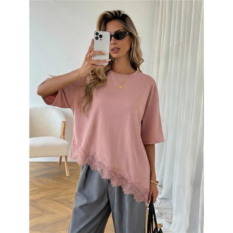 T-Shirt for Women Summer Leopard Plus Size Long Sleeve Top Round Neck Casual Stretch Loose-Fit T-Shirt