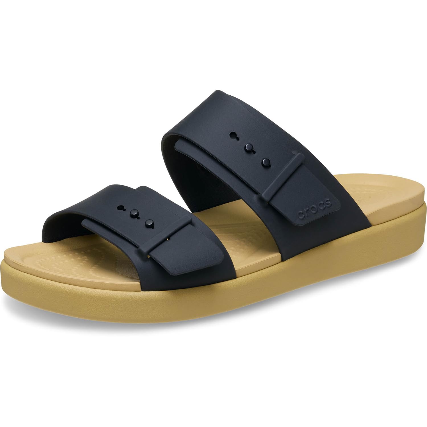 

Brooklyn Buckle Low 24cm [Crocs] Black/Tan