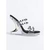 Special-shaped Wedge Heel Nightclub High Heels Trendy Car Model Women's Shoes Catwalk Pole Dance Shoes Crystal Sole LFD-9930-3