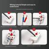 2 Pin Electrical Plug With Red Push Button Switch 10A 250V 2500W Pure Copper Conductive Power Connector Plug