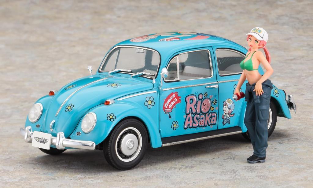 Hasegawa Scale Volkswagen Beetle 1966 with Figure Plastic Model SP665 1/24 "Rio Asaka"
