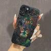 Colorful Lion Pattern Phone Case For iPhone 17 16 15 Cases iPhone 14 13 12 11 Pro Max 16Plus 16E 17Air Shockproof Silicone Cover